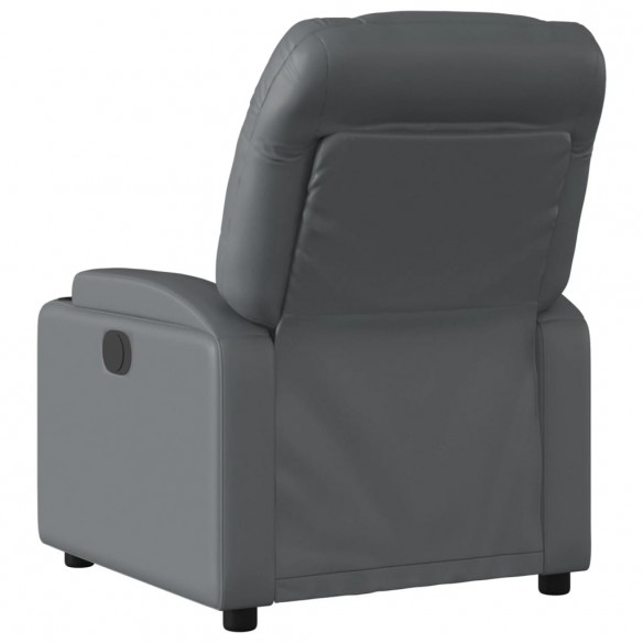 Fauteuil inclinable électrique Gris Similicuir