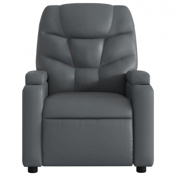 Fauteuil inclinable électrique Gris Similicuir