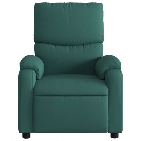 Fauteuil inclinable électrique Vert foncé Tissu