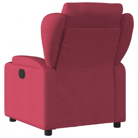 Fauteuil de massage inclinable électrique Rouge bordeaux Tissu