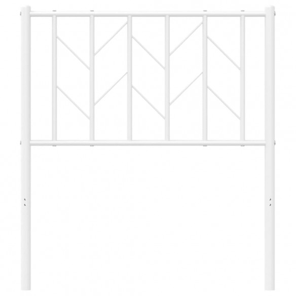 Tête de lit métal blanc 75 cm