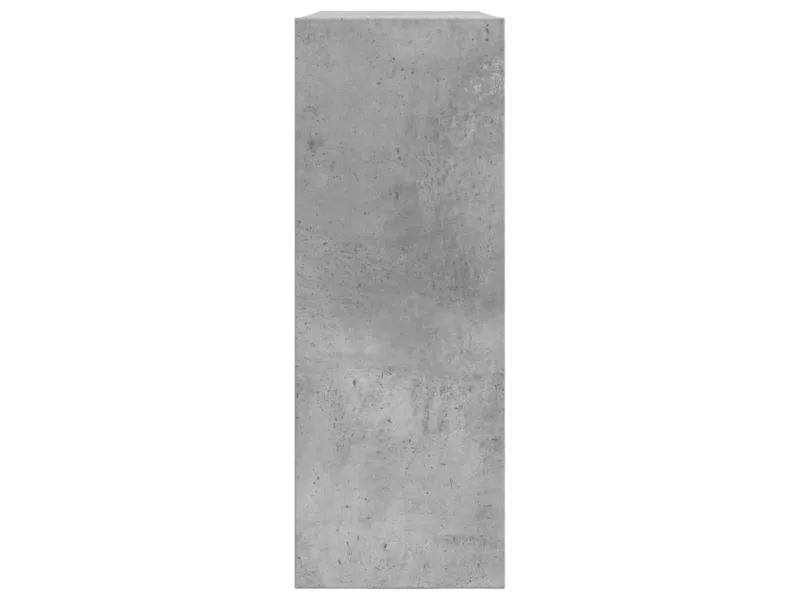 Armoire à chaussures gris béton 80x21x57 cm bois d'ingénierie