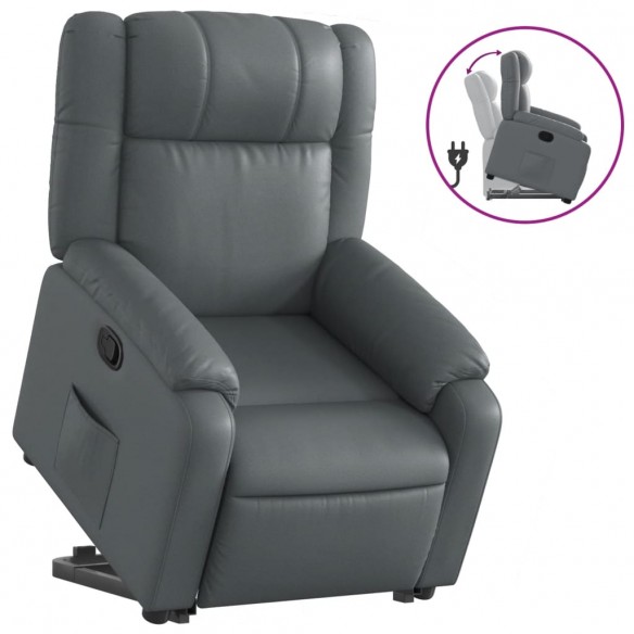 Fauteuil inclinable Gris Similicuir