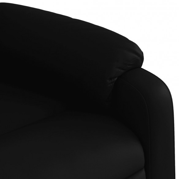 Fauteuil inclinable électrique noir similicuir