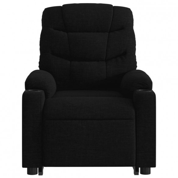 Fauteuil de massage inclinable Noir Tissu