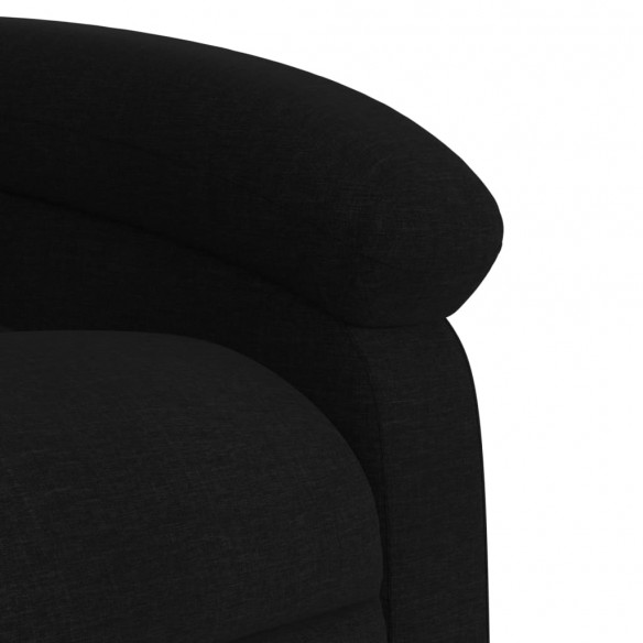 Fauteuil inclinable électrique noir tissu