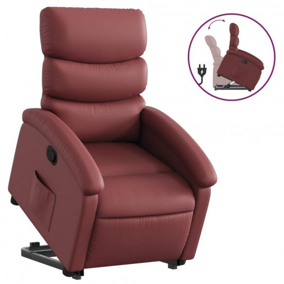 Fauteuil inclinable Rouge bordeaux Similicuir