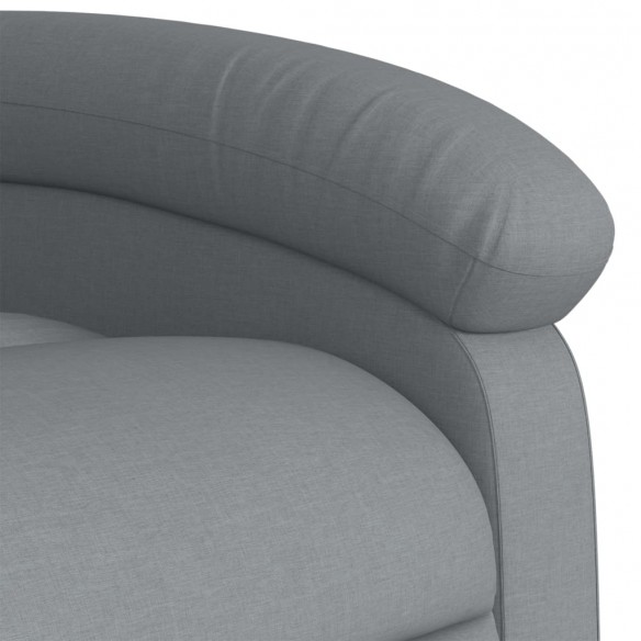 Fauteuil inclinable Gris clair Tissu