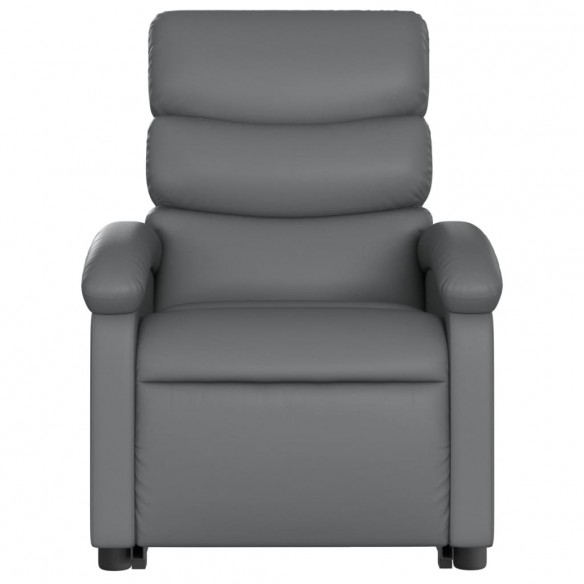 Fauteuil inclinable de massage Gris Similicuir