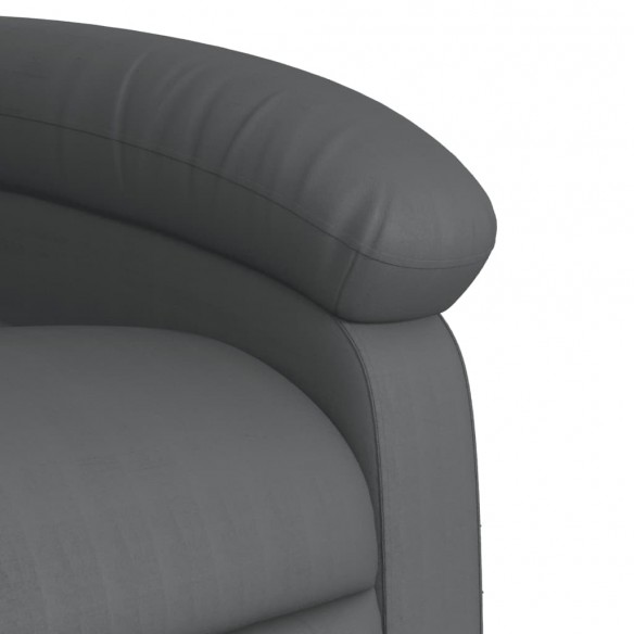 Fauteuil inclinable de massage Gris Similicuir