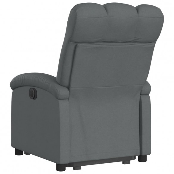 Fauteuil inclinable électrique gris foncé tissu