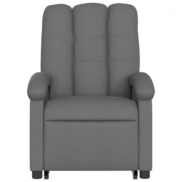 Fauteuil inclinable électrique gris foncé tissu