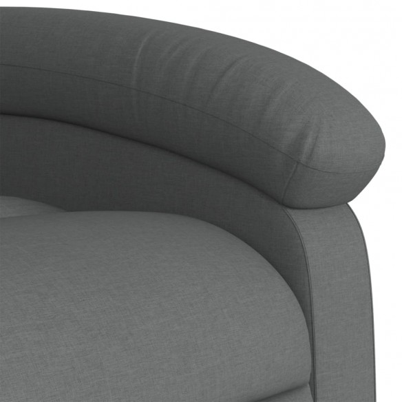 Fauteuil inclinable électrique gris foncé tissu