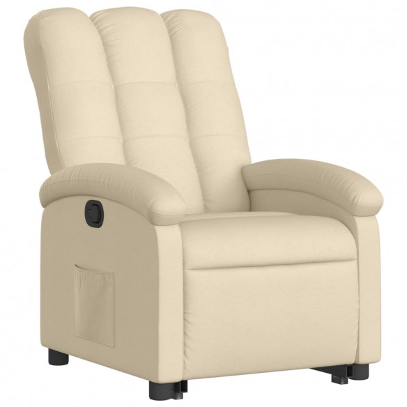 Fauteuil inclinable Crème Tissu