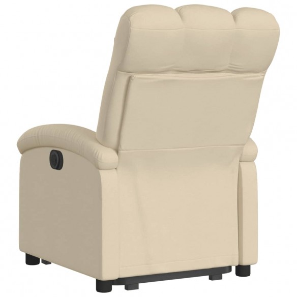 Fauteuil inclinable Crème Tissu