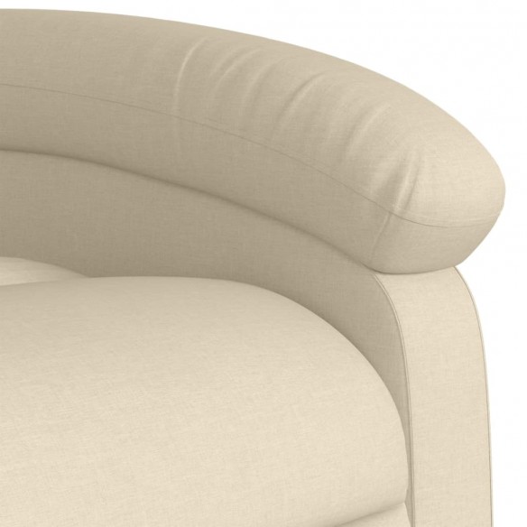 Fauteuil inclinable Crème Tissu