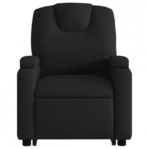 Fauteuil inclinable de massage électrique Noir Tissu