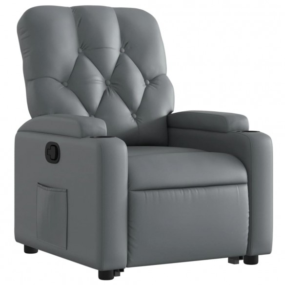 Fauteuil inclinable Gris Similicuir