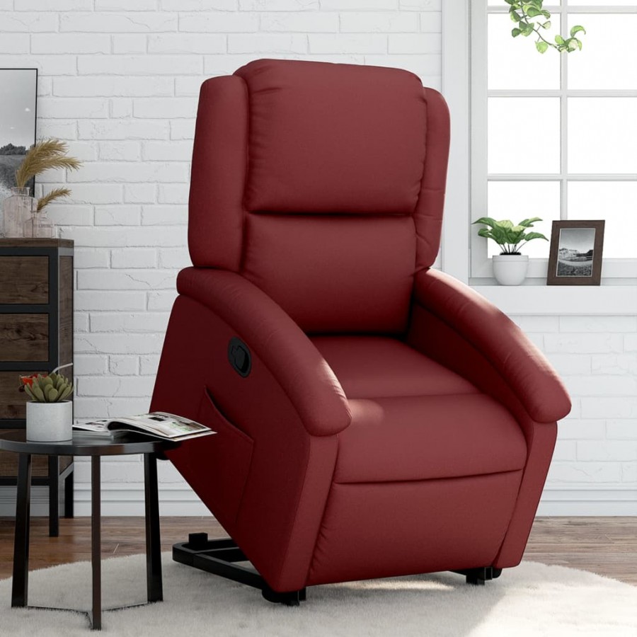 Fauteuil inclinable Rouge bordeaux Similicuir