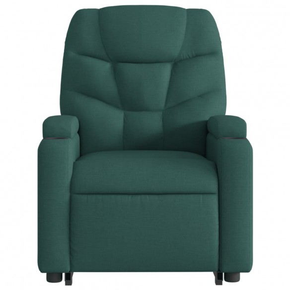 Fauteuil inclinable électrique vert foncé tissu