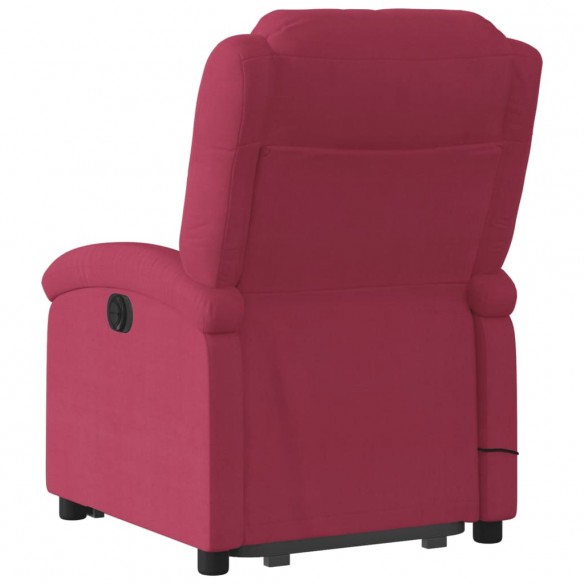 Fauteuil de massage inclinable Rouge bordeaux Velours