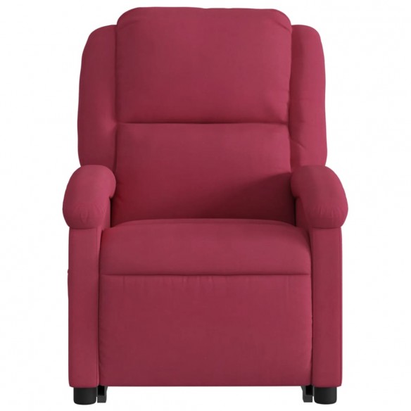 Fauteuil de massage inclinable Rouge bordeaux Velours