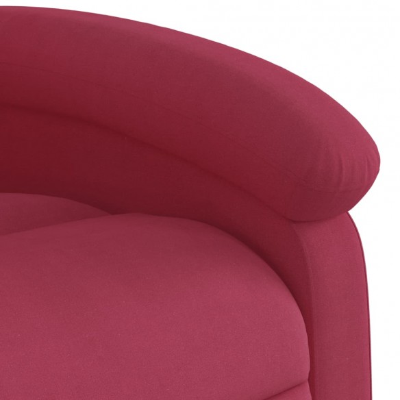 Fauteuil de massage inclinable Rouge bordeaux Velours