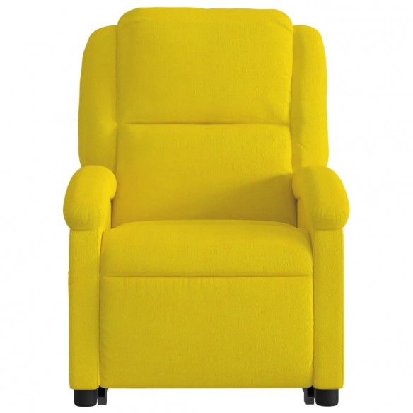 Fauteuil inclinable de massage électrique jaune velours