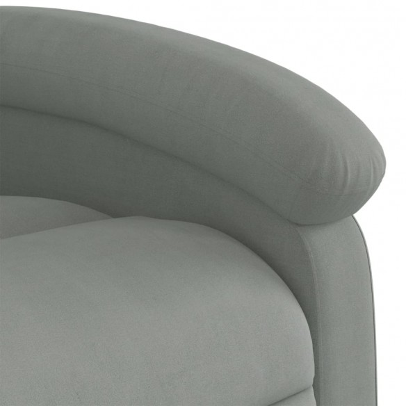 Fauteuil inclinable Gris clair Velours