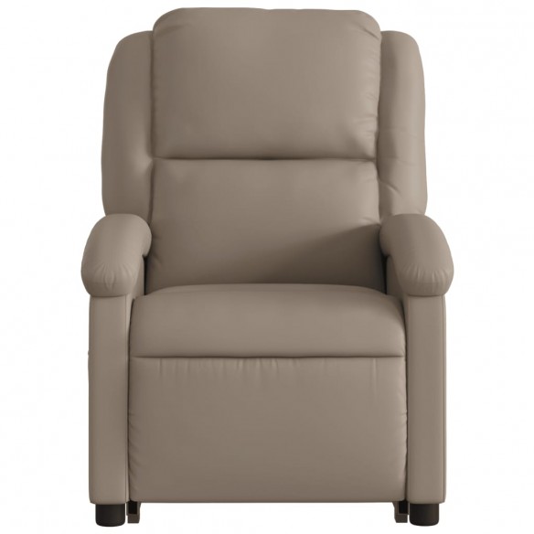 Fauteuil inclinable de massage électrique cappuccino similicuir