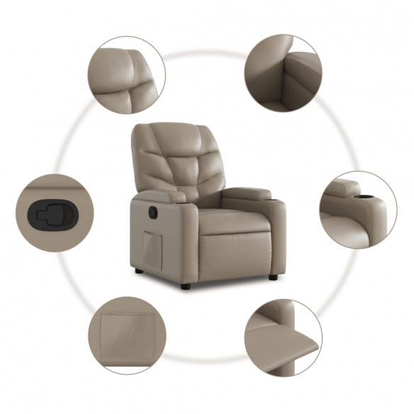 Fauteuil inclinable Cappuccino Similicuir