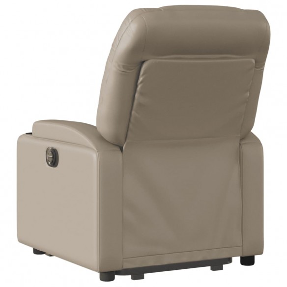 Fauteuil inclinable de massage électrique cappuccino similicuir