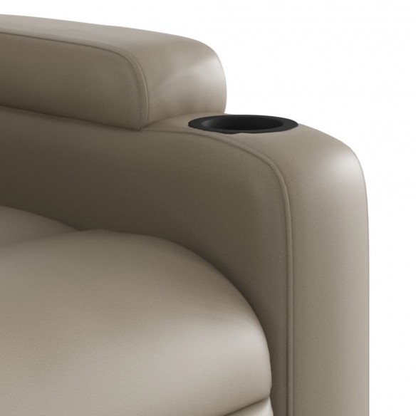 Fauteuil inclinable de massage électrique cappuccino similicuir