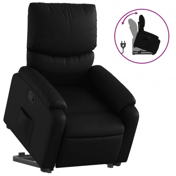 Fauteuil inclinable Noir Similicuir