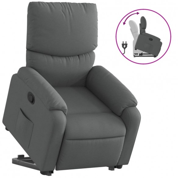 Fauteuil inclinable Gris foncé Tissu