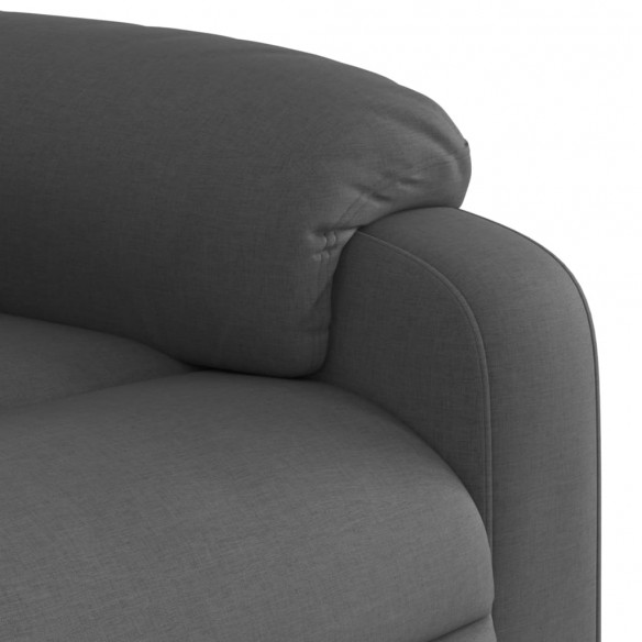 Fauteuil inclinable Gris foncé Tissu