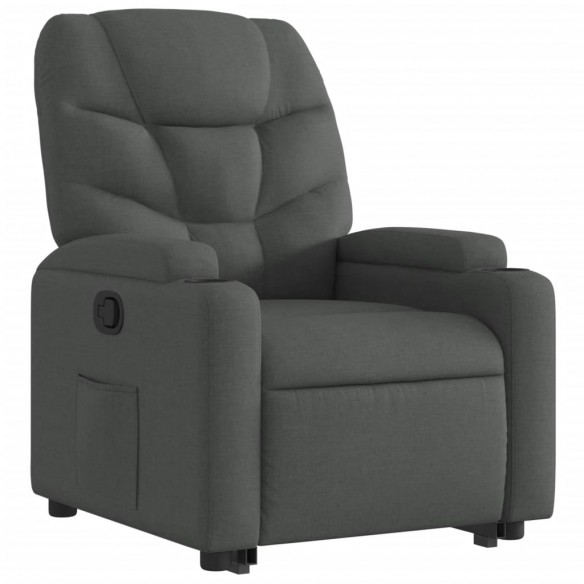 Fauteuil inclinable Gris foncé Tissu