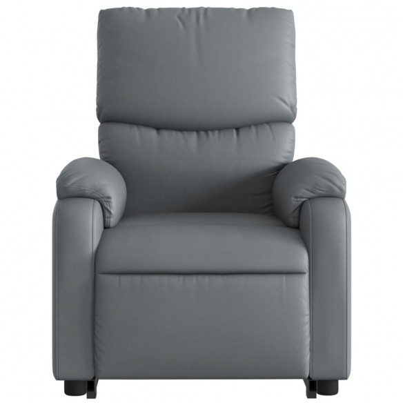 Fauteuil inclinable électrique gris similicuir