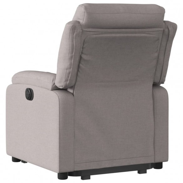 Fauteuil inclinable taupe tissu