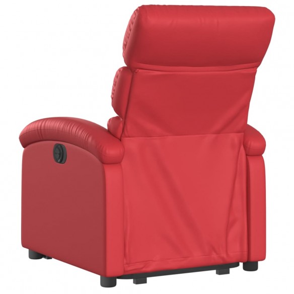 Fauteuil inclinable de massage Rouge Similicuir