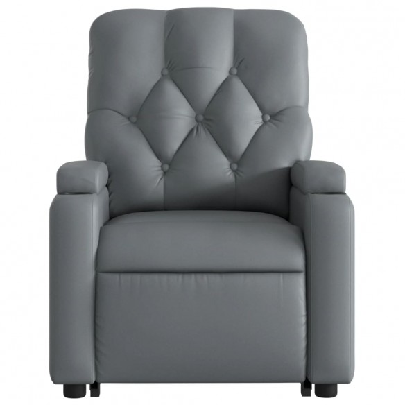 Fauteuil inclinable de massage Gris Similicuir