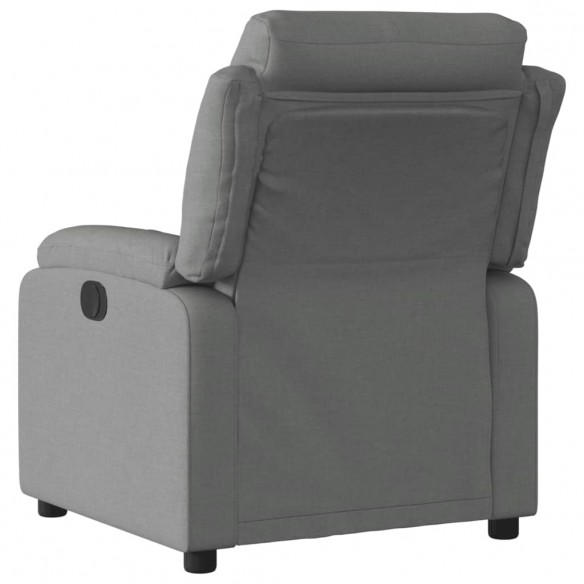 Fauteuil inclinable électrique Gris foncé Tissu