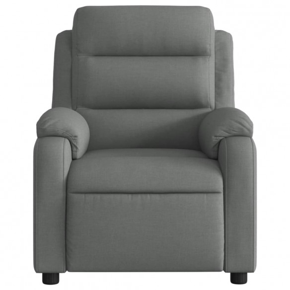 Fauteuil inclinable électrique Gris foncé Tissu