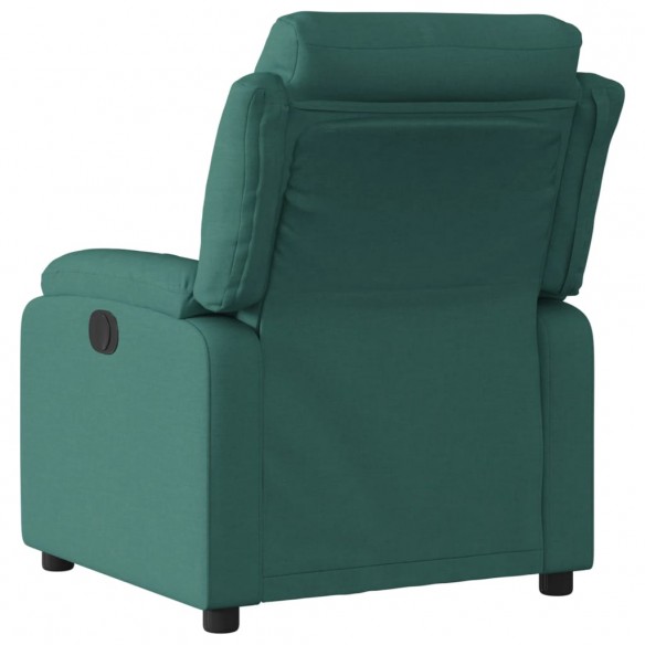 Fauteuil inclinable électrique Vert foncé Tissu