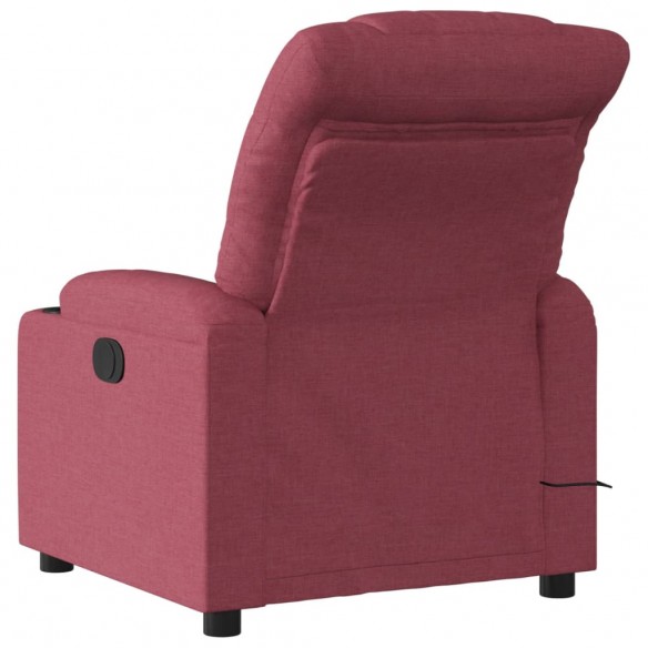 Fauteuil de massage inclinable Rouge bordeaux Tissu