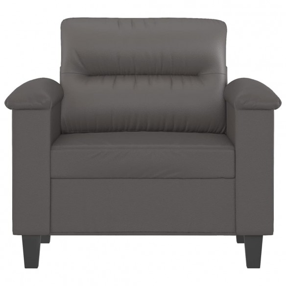 Fauteuil Gris 60 cm Similicuir