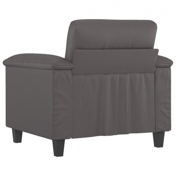 Fauteuil Gris 60 cm Similicuir