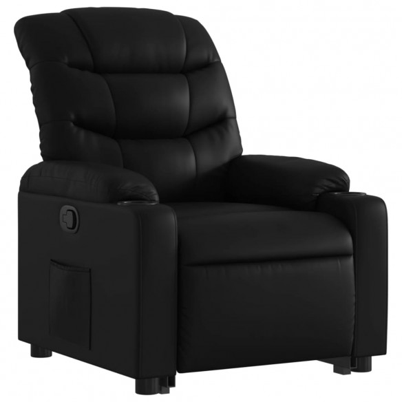 Fauteuil inclinable Noir Similicuir