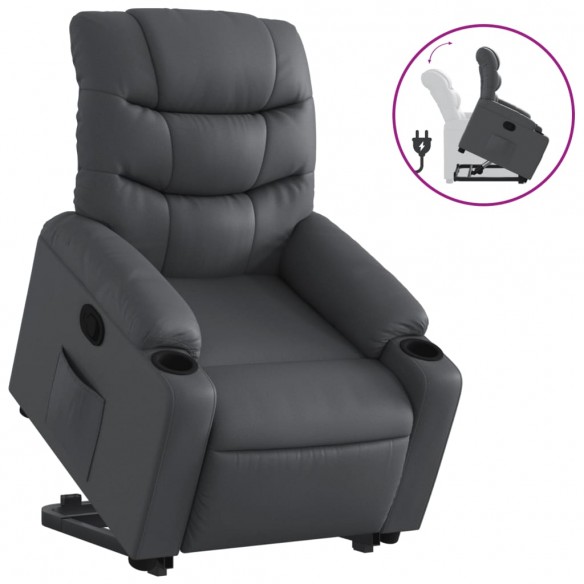 Fauteuil inclinable Gris Similicuir