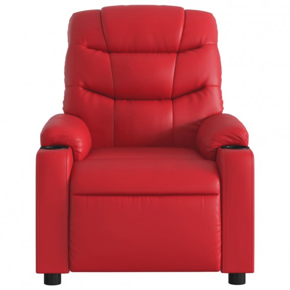 Fauteuil inclinable Rouge Similicuir